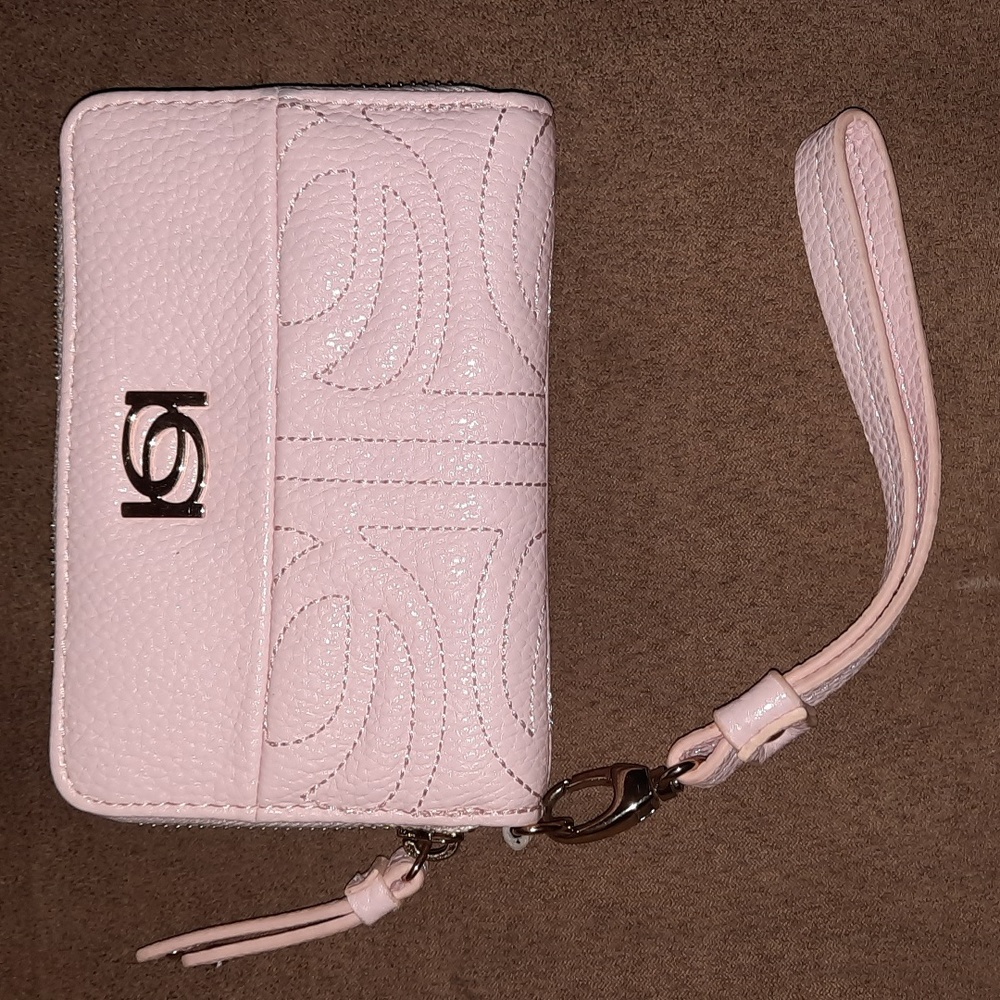Bebe pink wristlet or wallet EUC